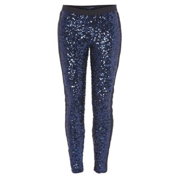 NWT ❗️Tuxedo Sequin Leggings by French Connection - Picture 8 of 8